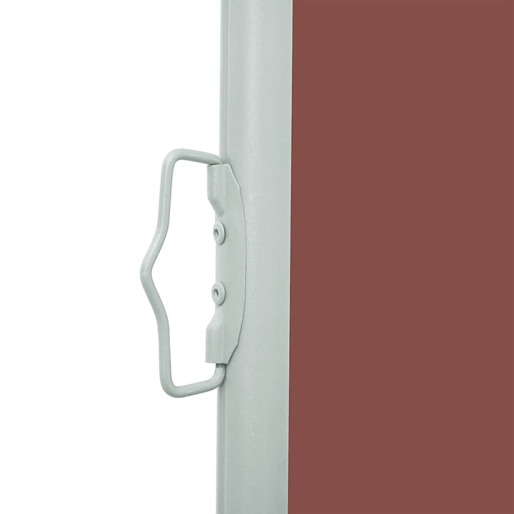 sammenrullelig sidemarkise til terrassen 600x160 cm brun