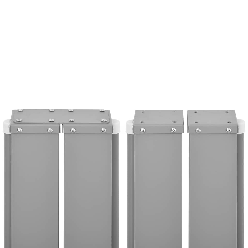 sammenrullelig sidemarkise til terrassen 140x1200 cm antracit