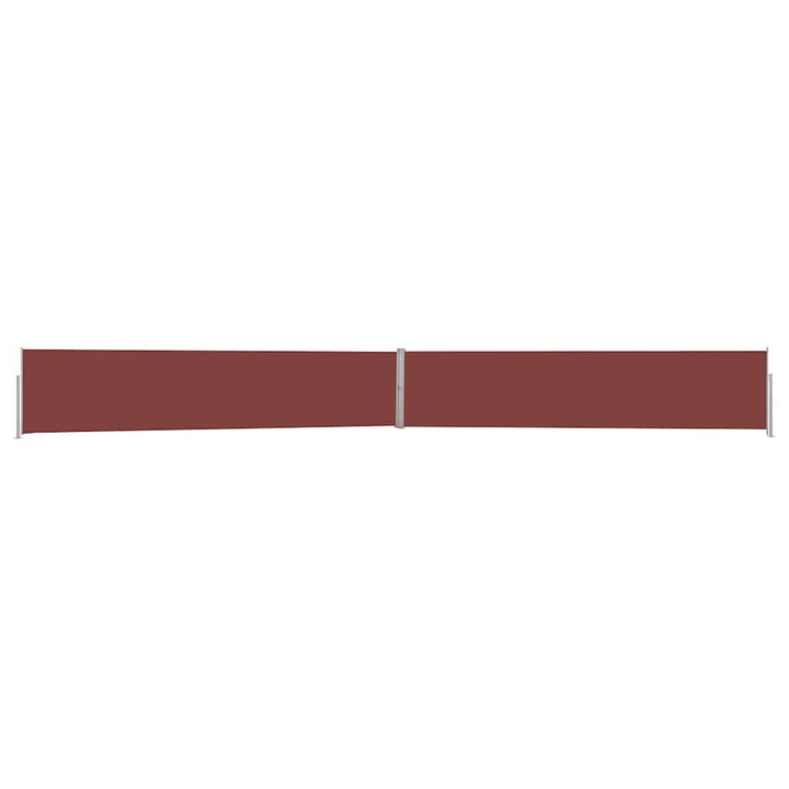 sammenrullelig sidemarkise til terrassen 140x1200 cm brun