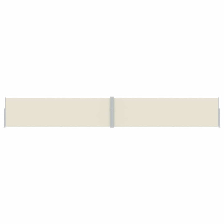 sammenrullelig sidemarkise til terrassen 170x1200 cm creme