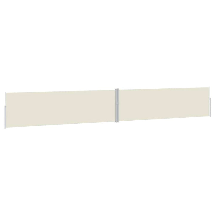 sammenrullelig sidemarkise til terrassen 170x1200 cm creme