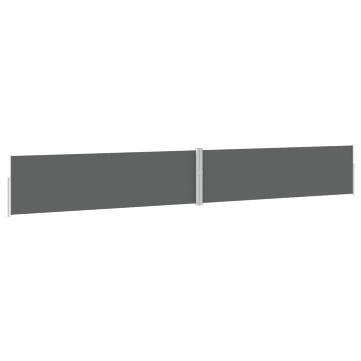 sammenrullelig sidemarkise til terrassen 170x1200 cm antracit