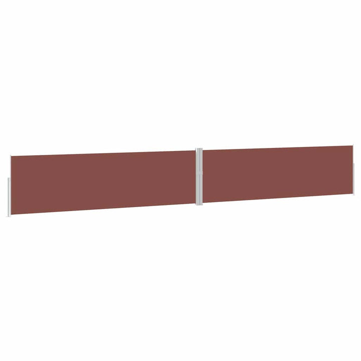 sammenrullelig sidemarkise til terrassen 170x1200 cm brun