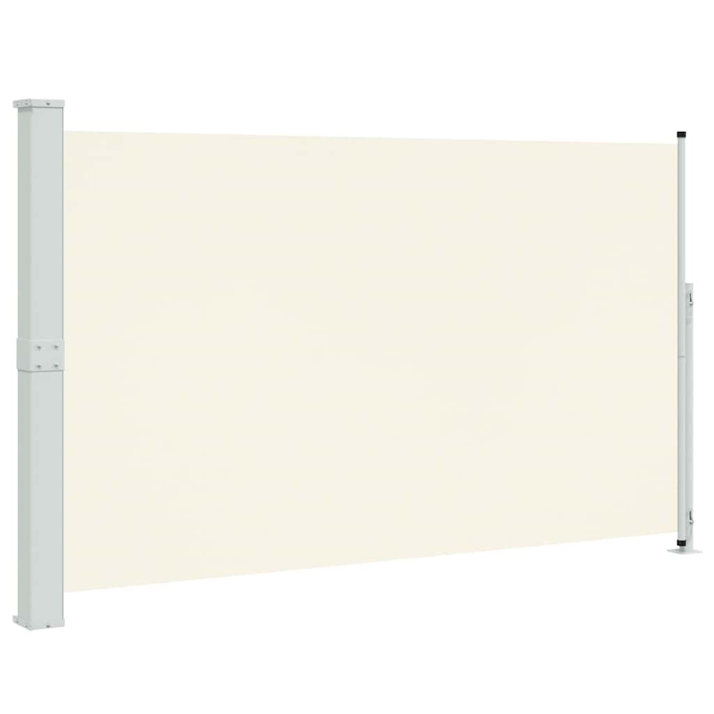 sammenrullelig sidemarkise til terrassen 180x300 cm cremefarvet