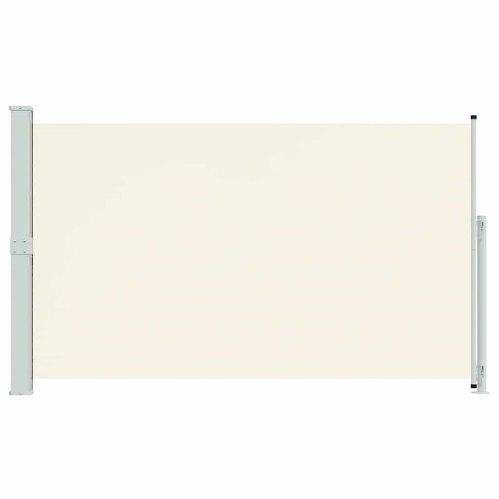 sammenrullelig sidemarkise til terrassen 180x300 cm cremefarvet