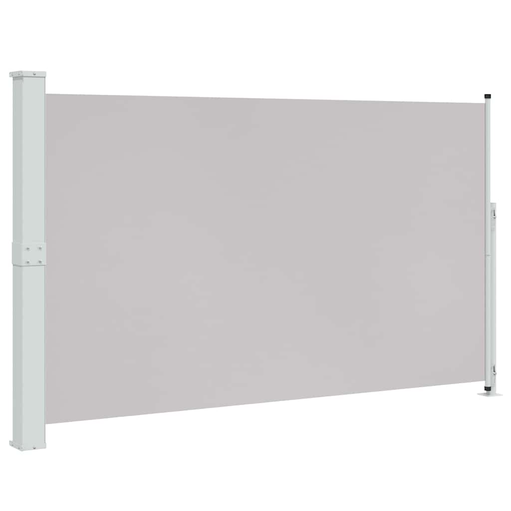 sammenrullelig sidemarkise til terrassen 180x300 cm grå