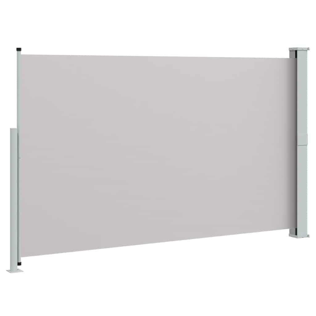 sammenrullelig sidemarkise til terrassen 180x300 cm grå