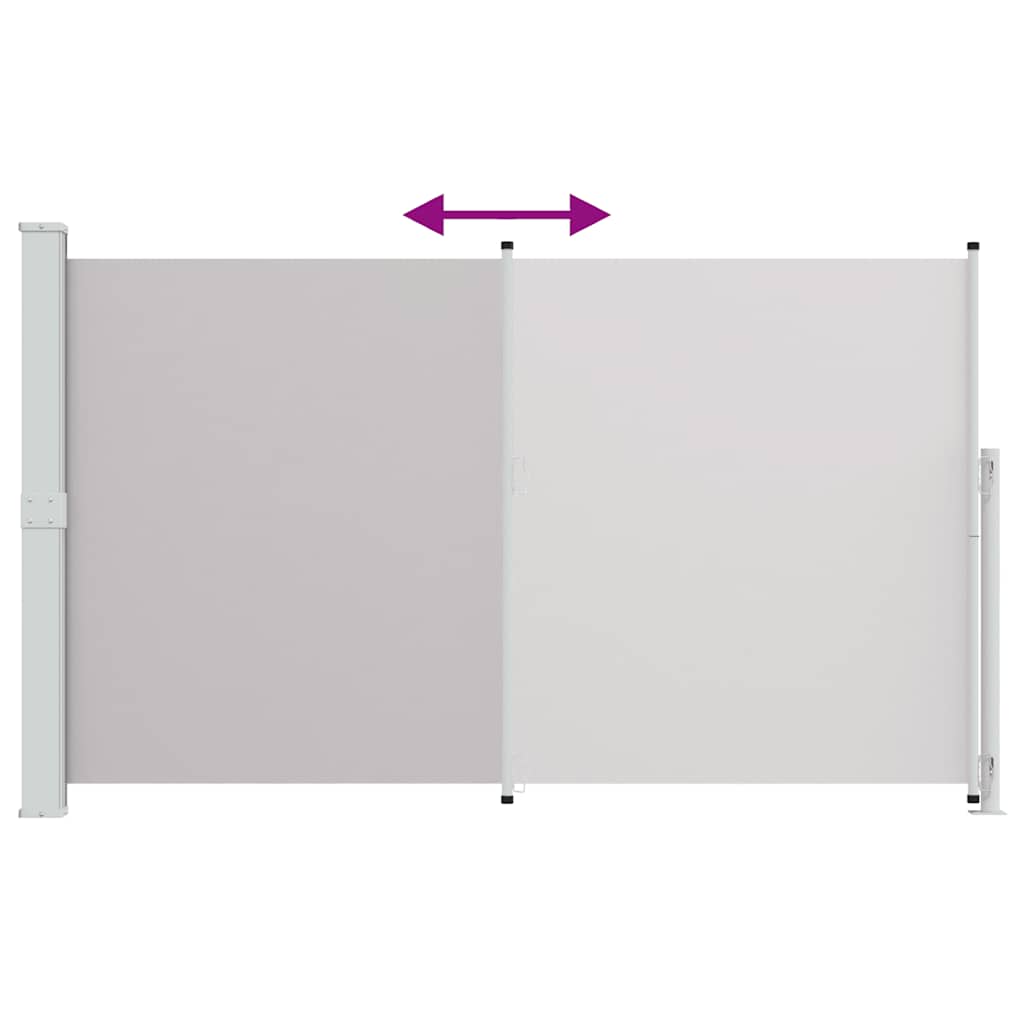sammenrullelig sidemarkise til terrassen 180x300 cm grå