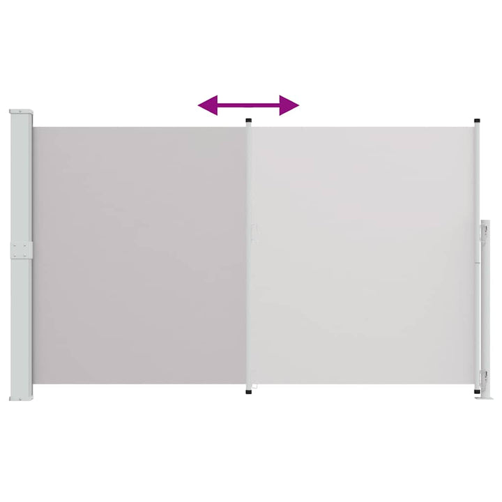 sammenrullelig sidemarkise til terrassen 180x300 cm grå