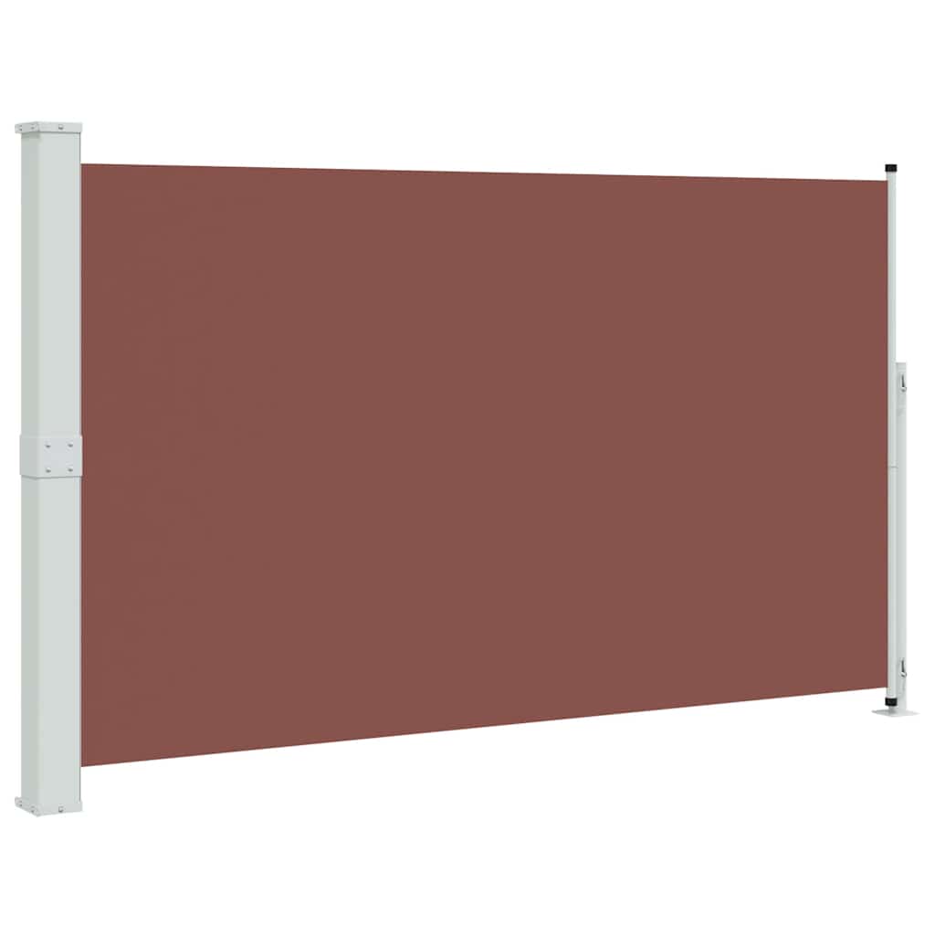sammenrullelig sidemarkise til terrassen 180x300 cm brun
