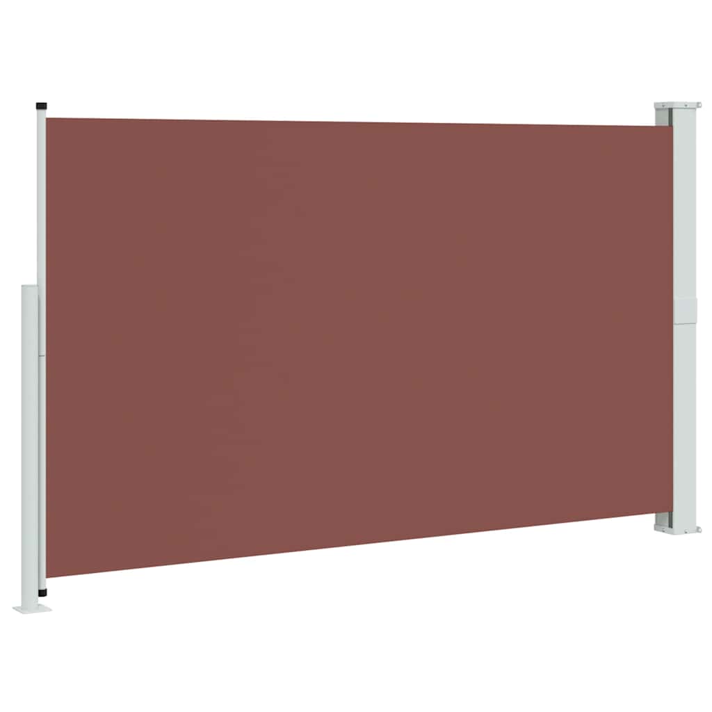 sammenrullelig sidemarkise til terrassen 180x300 cm brun