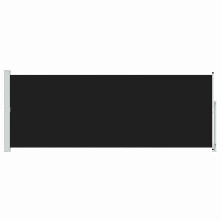 sammenrullelig sidemarkise til terrassen 180x500 cm sort