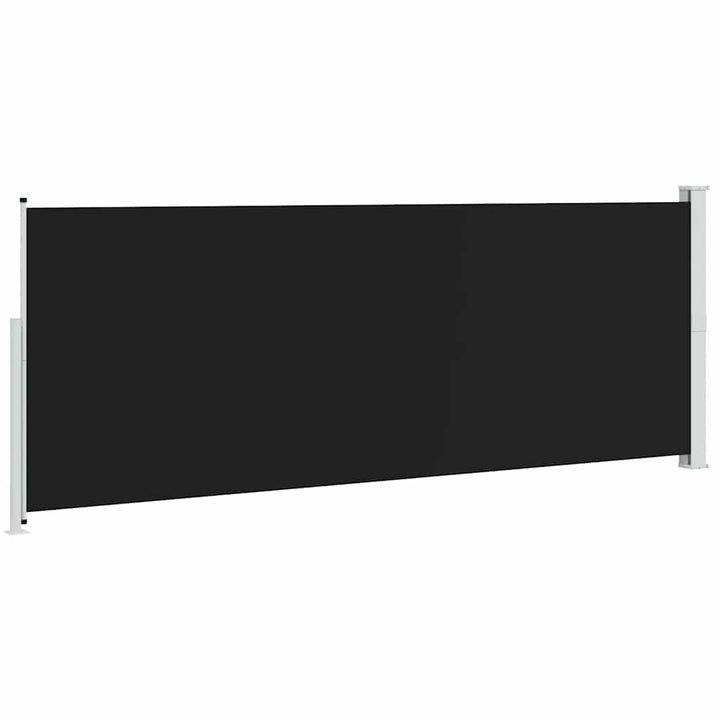 sammenrullelig sidemarkise til terrassen 180x500 cm sort