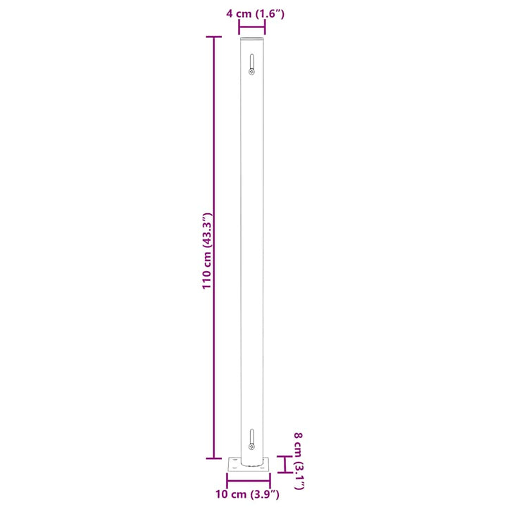 sammenrullelig sidemarkise til terrassen 180x500 cm sort