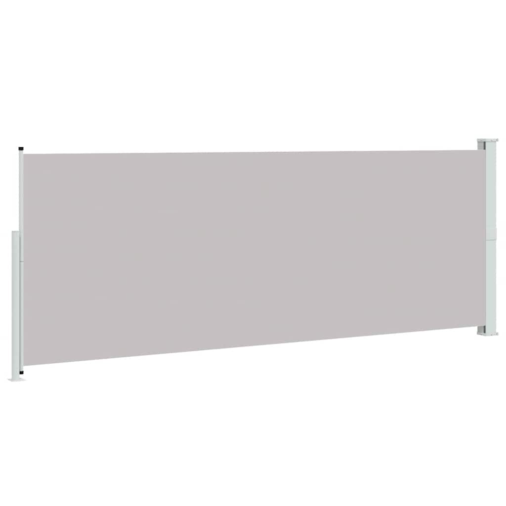 sammenrullelig sidemarkise til terrassen 180x500 cm grå
