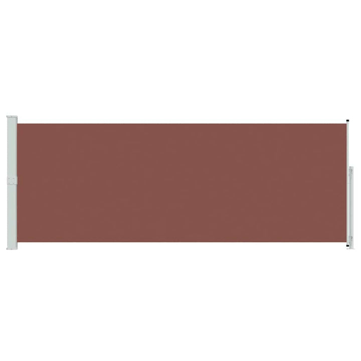 sammenrullelig sidemarkise til terrassen 180x500 cm brun