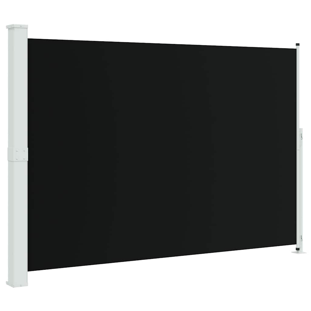 sammenrullelig sidemarkise til terrassen 200x300 cm sort