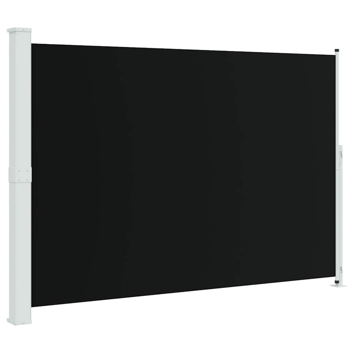 sammenrullelig sidemarkise til terrassen 200x300 cm sort