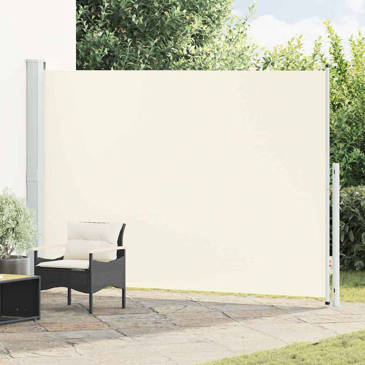 sammenrullelig sidemarkise til terrassen 200x300 cm cremefarvet