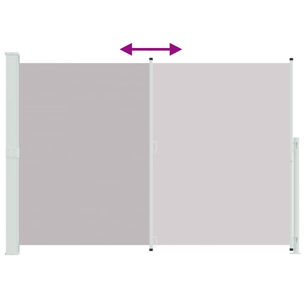 sammenrullelig sidemarkise til terrassen 200x300 cm grå