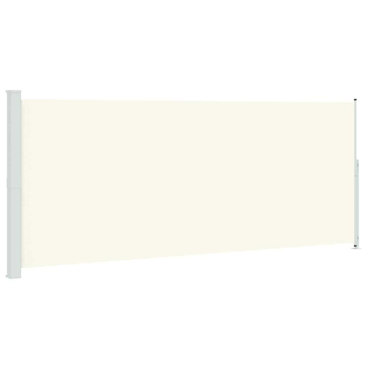 sammenrullelig sidemarkise til terrassen 200x500 cm cremefarvet