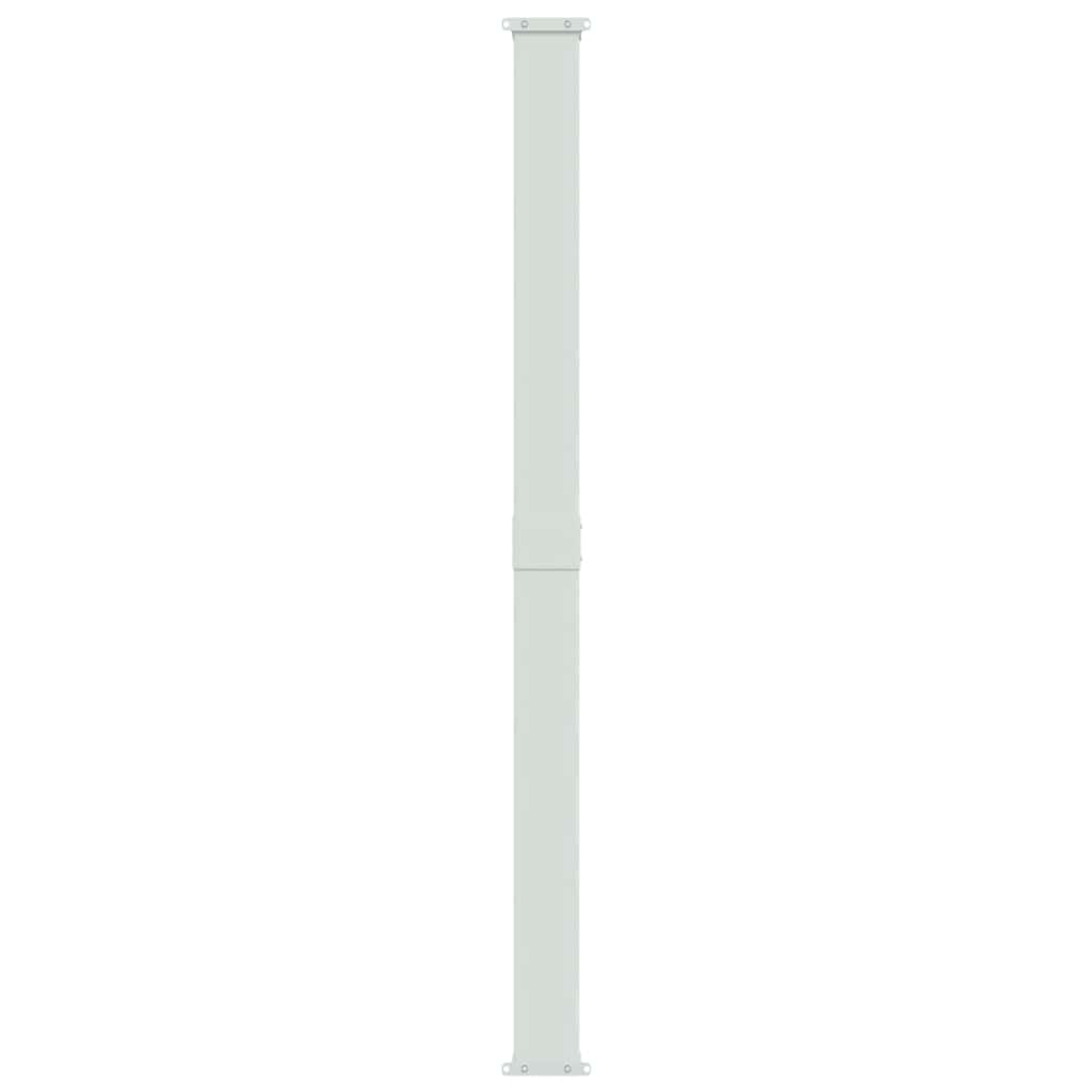 sammenrullelig sidemarkise til terrassen 200x500 cm cremefarvet
