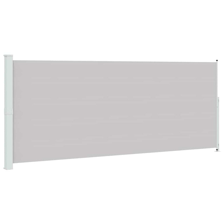 sammenrullelig sidemarkise til terrassen 200x500 cm grå