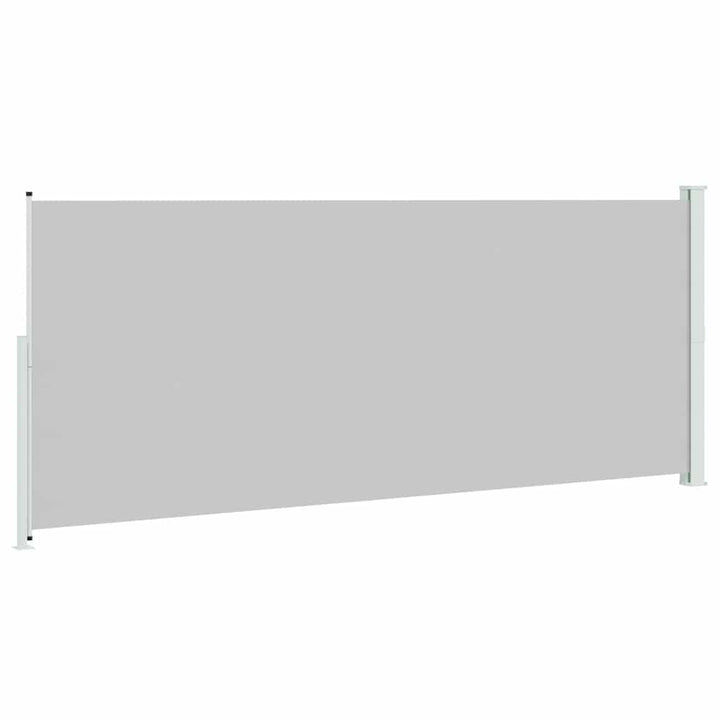 sammenrullelig sidemarkise til terrassen 200x500 cm grå