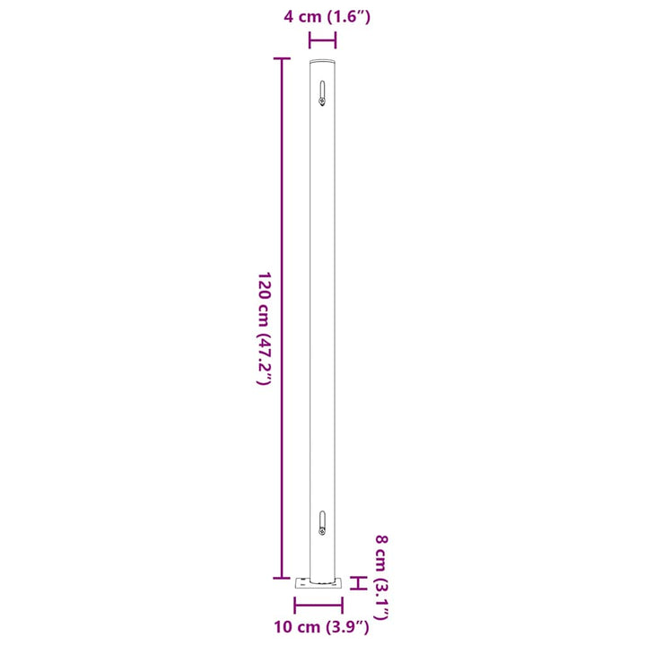 sammenrullelig sidemarkise til terrassen 200x500 cm grå
