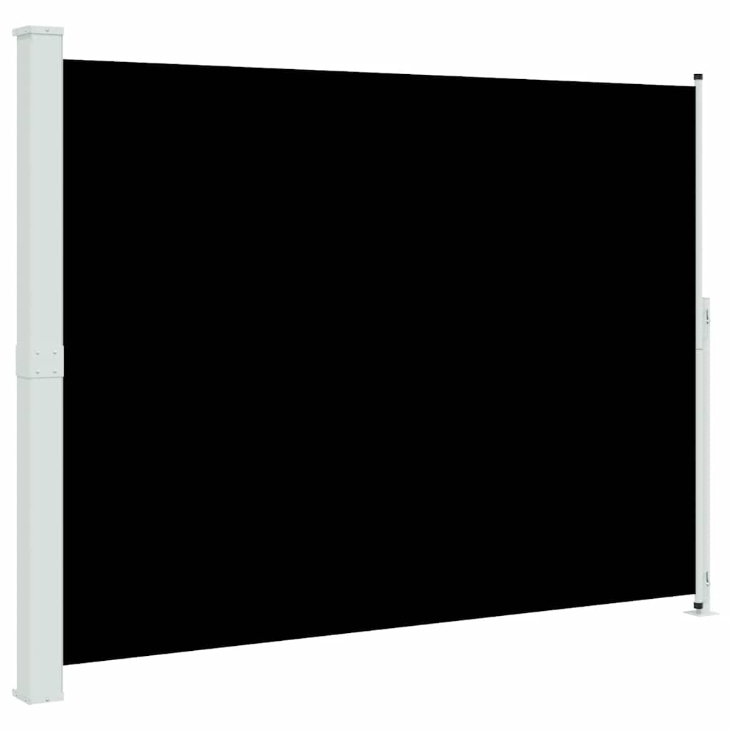 sammenrullelig sidemarkise til terrassen 220x300 cm sort