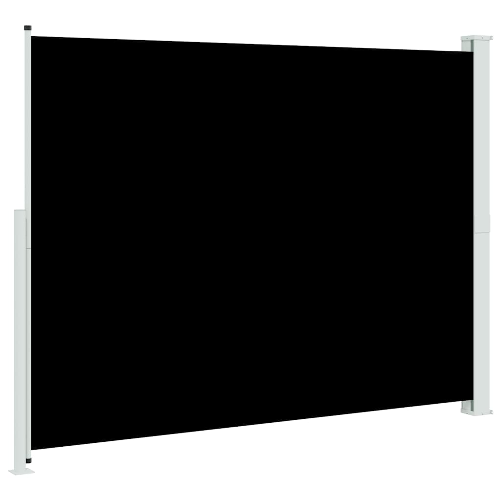 sammenrullelig sidemarkise til terrassen 220x300 cm sort