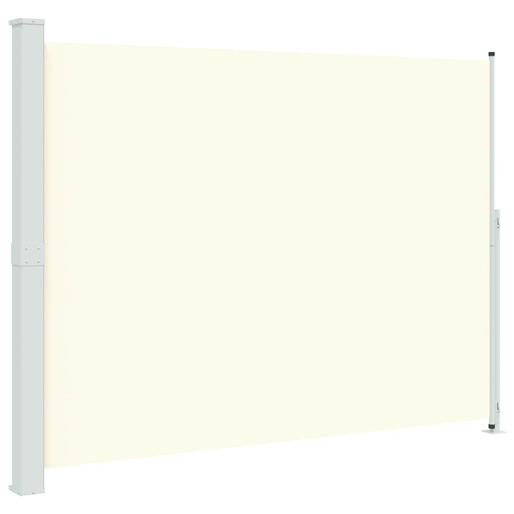 sammenrullelig sidemarkise til terrassen 220x300 cm cremefarvet