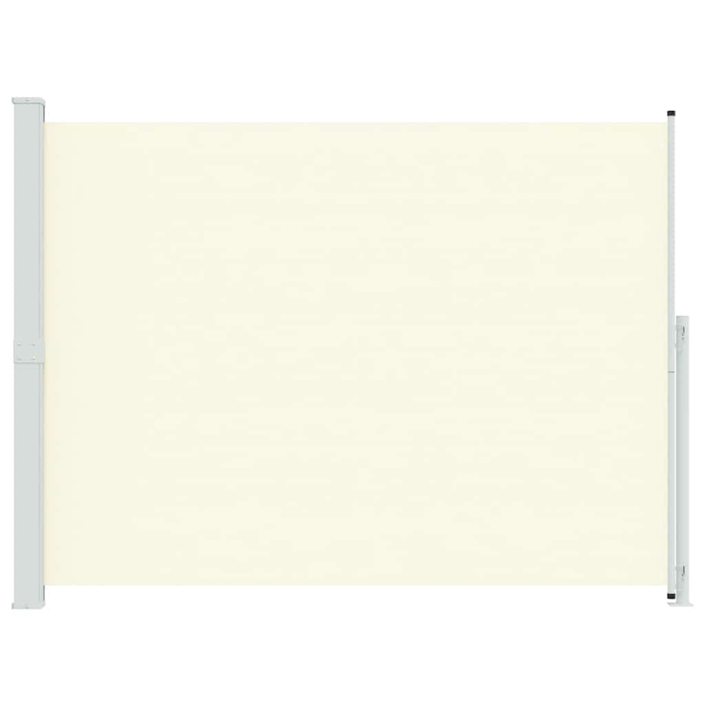 sammenrullelig sidemarkise til terrassen 220x300 cm cremefarvet