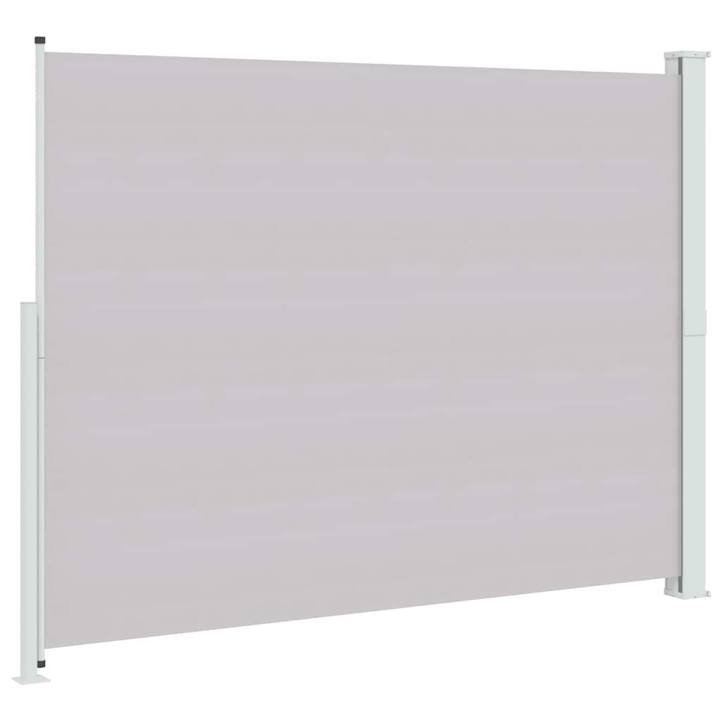 sammenrullelig sidemarkise til terrassen 220x300 cm grå