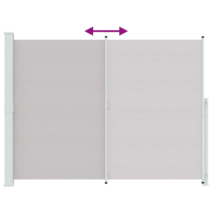 sammenrullelig sidemarkise til terrassen 220x300 cm grå