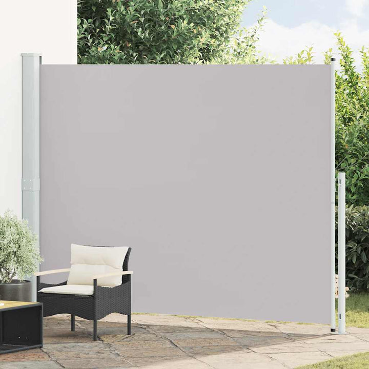 sammenrullelig sidemarkise til terrassen 220x300 cm grå