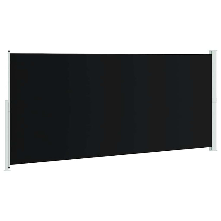 sammenrullelig sidemarkise til terrassen 220x500 cm sort