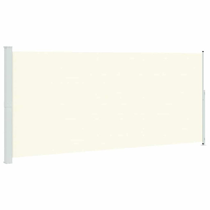 sammenrullelig sidemarkise til terrassen 220x500 cm cremefarvet