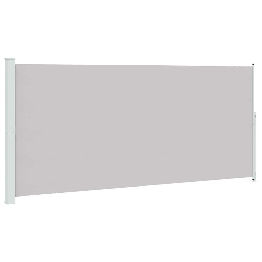 sammenrullelig sidemarkise til terrassen 220x500 cm grå