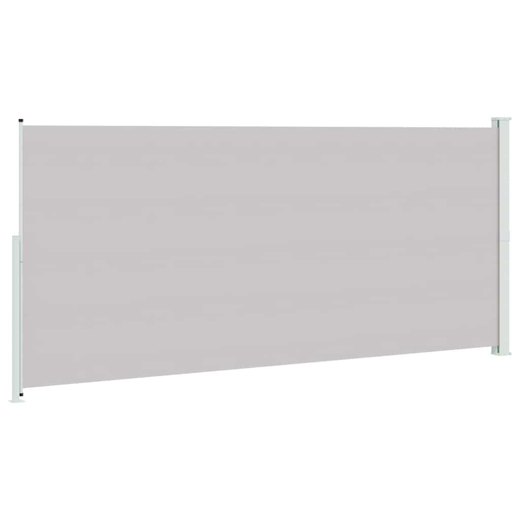 sammenrullelig sidemarkise til terrassen 220x500 cm grå