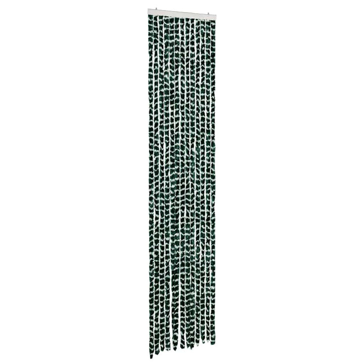 insektgardin 56x185 cm chenille grøn og hvid