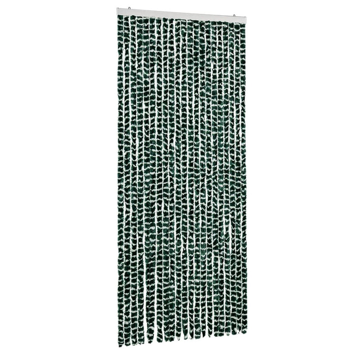 insektgardin 90x220 cm chenille grøn og hvid