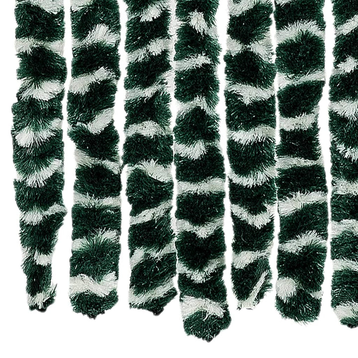 insektgardin 90x220 cm chenille grøn og hvid