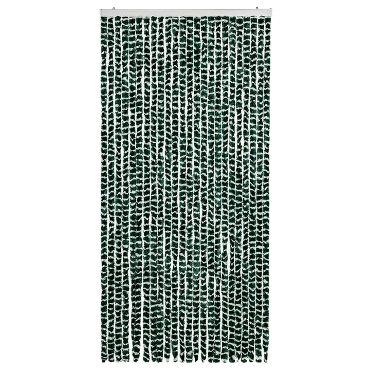 insektgardin 100x220 cm chenille grøn og hvid