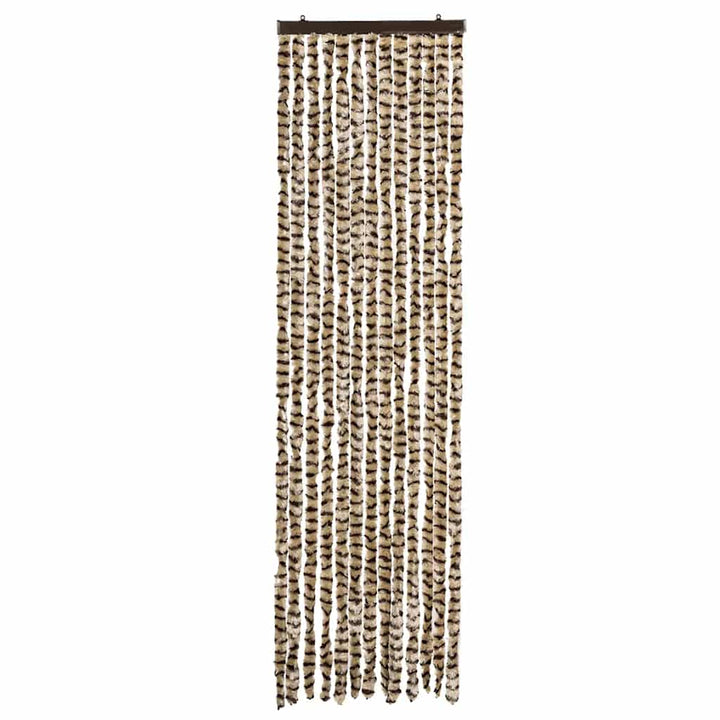 insektgardin 56x185 cm chenille beige og brun