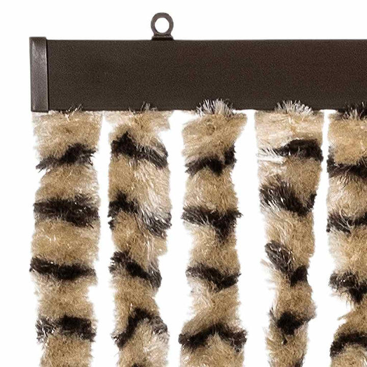 insektgardin 56x185 cm chenille beige og brun