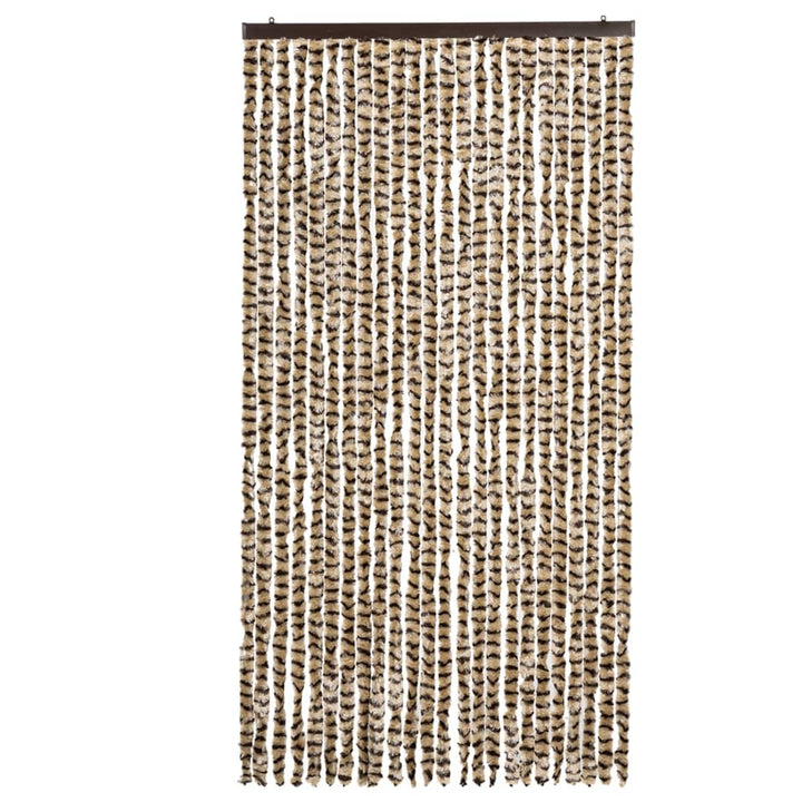 insektgardin 100x220 cm chenille beige og brun