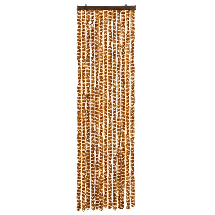 insektgardin 56x185 cm chenille okker og hvid