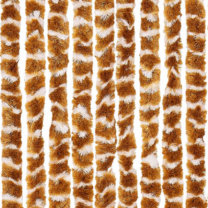 insektgardin 56x185 cm chenille okker og hvid