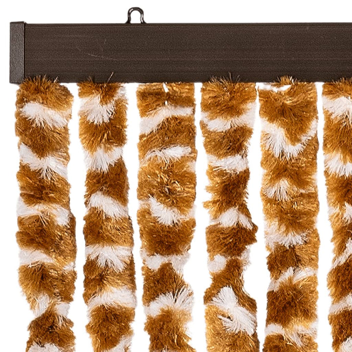 insektgardin 90x220 cm chenille okker og hvid